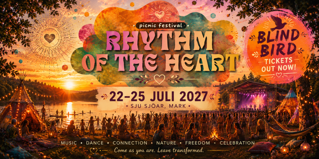 Rhythm of the Heart, 22–25 July 2027 at Sju Sjöar – Blindbird tickets released